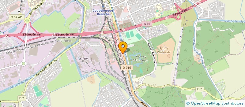 localisation de l'entreprise SARL DESWARTE à COUDEKERQUE-BRANCHE