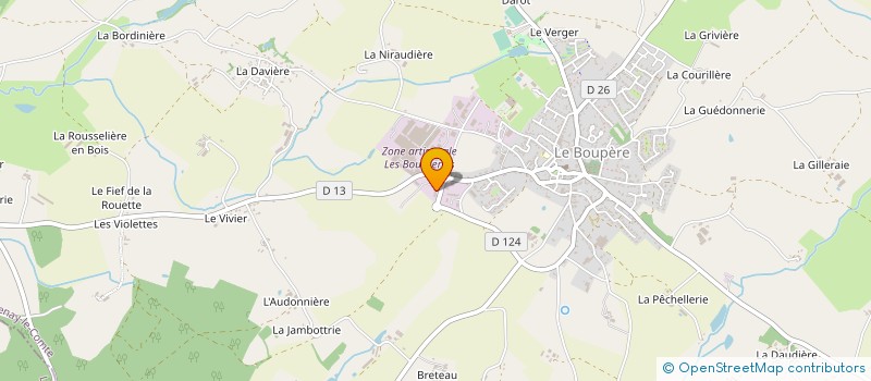 localisation de l'entreprise SARL DEUX-LAYS CREATION à LE BOUPERE