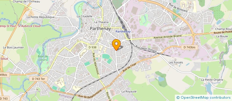 localisation de l'entreprise SARL DEVAUD à PARTHENAY