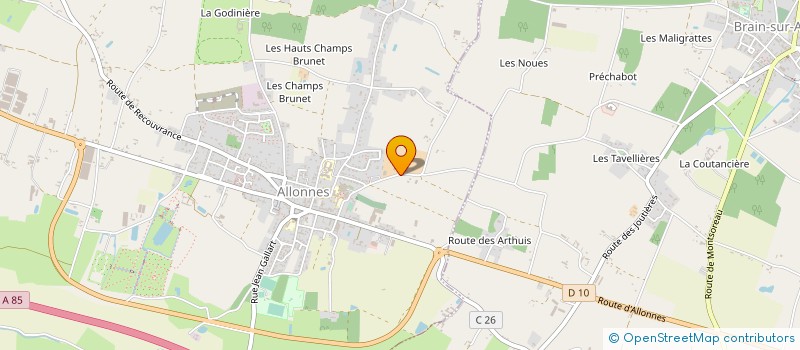 localisation de l'entreprise SARL DEVAUD à ALLONNES