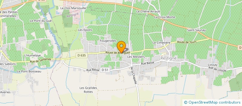 localisation de l'entreprise SARL DEVAUD CHRISTIAN  RESTIGNE