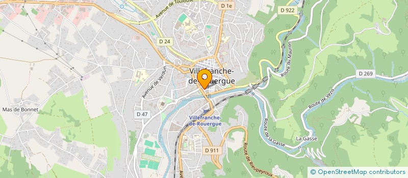 localisation de l'entreprise SARL DEVIM  VILLEFRANCHE-DE-ROUERGUE