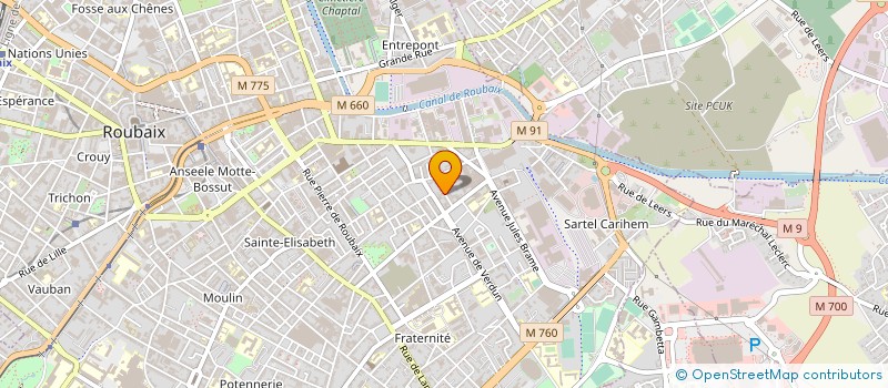 localisation de l'entreprise SARL DEWAELE  ROUBAIX