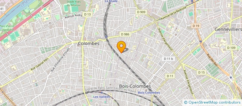 localisation de l'entreprise SARL DEY UNIVERS à COLOMBES