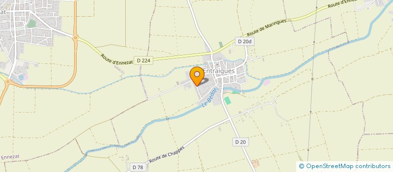 localisation de l'entreprise SARL DFD  ENTRAIGUES