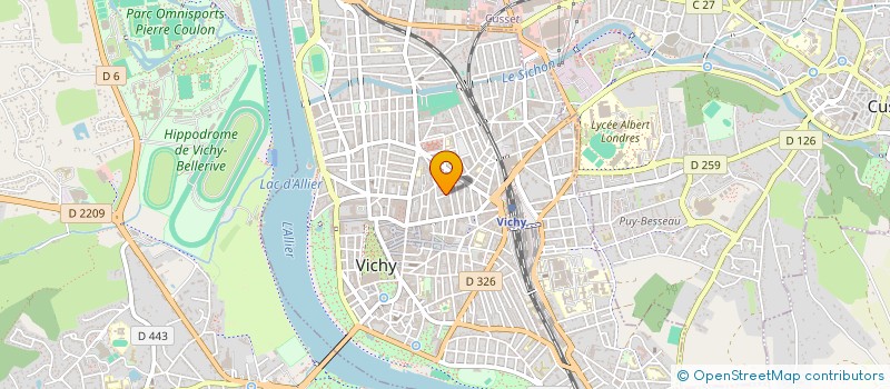localisation de l'entreprise SARL DG LOCATION à VICHY