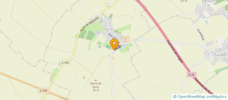 localisation de l'entreprise SARL DGE  DURY