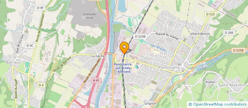 localisation de l'entreprise SARL DI PERNA  PONTCHARRA