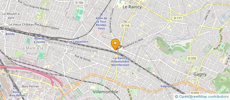 localisation de l'entreprise SARL DIAFORM à VILLEMOMBLE