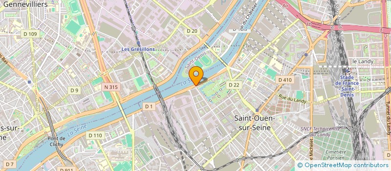 localisation de l'entreprise SARL DIAGNOSTIC CONTROLE CONSEIL à SAINT-OUEN-SUR-SEINE