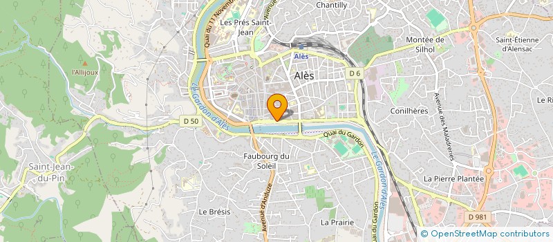 localisation de l'entreprise SARL DIAGONAL COIFFURE ALES  ALES