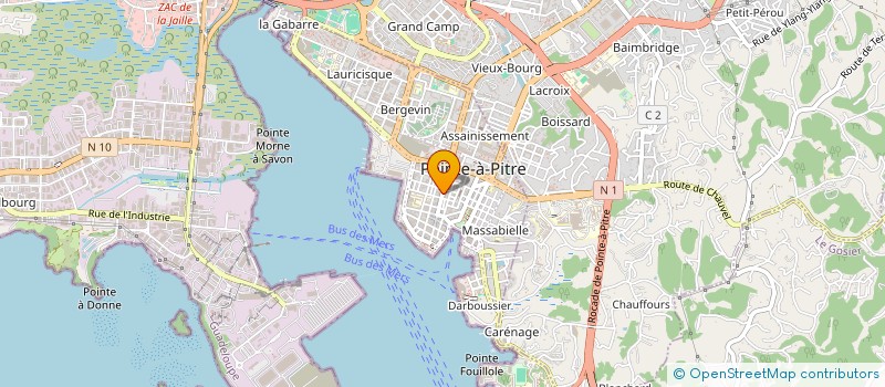 localisation de l'entreprise SARL DIAMANT BLEU à POINTE A PITRE