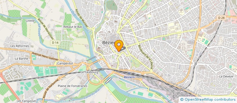 localisation de l'entreprise SARL DIAPASON à BEZIERS