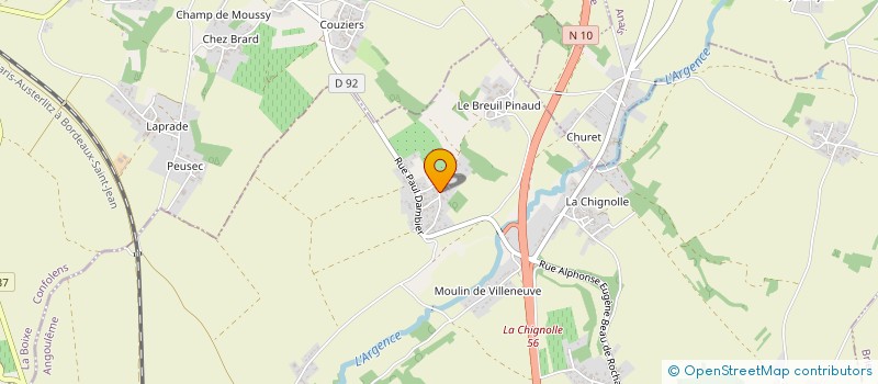 localisation de l'entreprise SARL DIDIER BEGAY CONSULTING&ASSOCIES  CHAMPNIERS