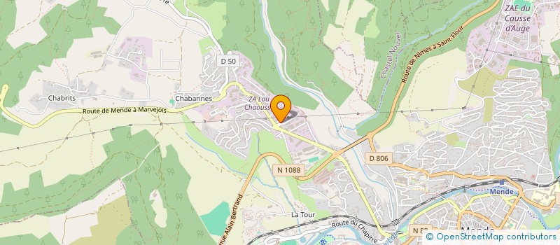 localisation de l'entreprise SARL DIFFUSION MENDOISE  MENDE