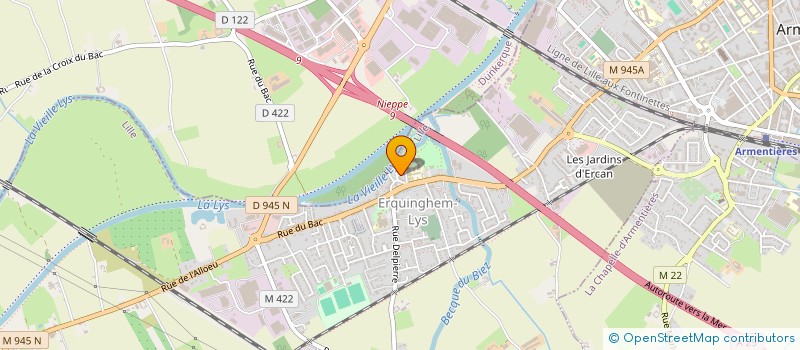 localisation de l'entreprise SARL DIGITALE AMBULANCE  ERQUINGHEM-LYS