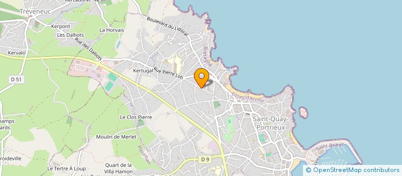 localisation de l'entreprise SARL DIMATEX à SAINT-QUAY-PORTRIEUX