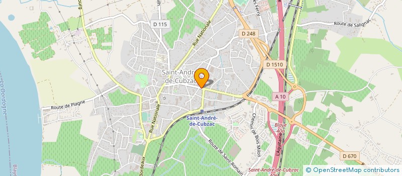 localisation de l'entreprise SARL DIME  SAINT-ANDRE-DE-CUBZAC