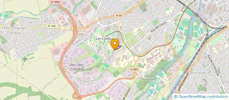 localisation de l'entreprise SARL DINA PEINTURE  MULHOUSE