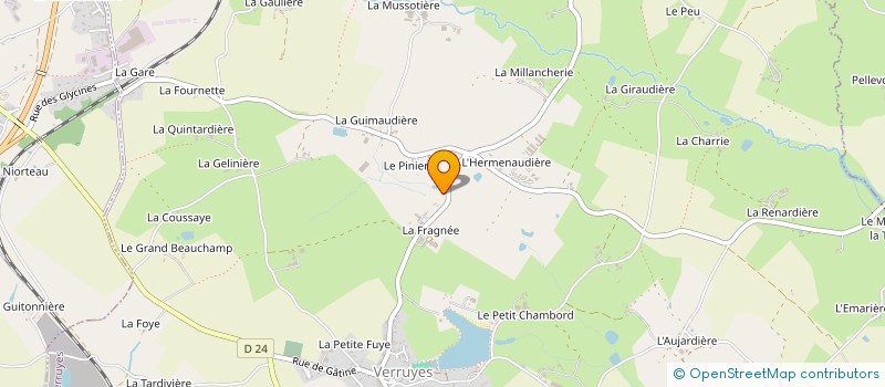 localisation de l'entreprise SARL DINALIE  SAINT-PARDOUX-SOUTIERS