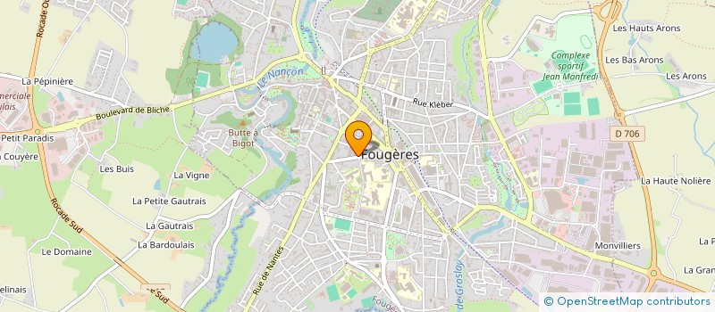 localisation de l'entreprise SARL DIONYSOS  FOUGERES