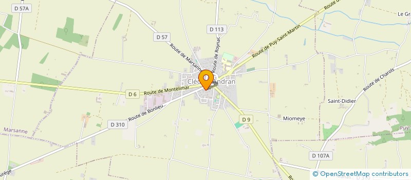 localisation de l'entreprise SARL DIPLUS  CLEON-D'ANDRAN