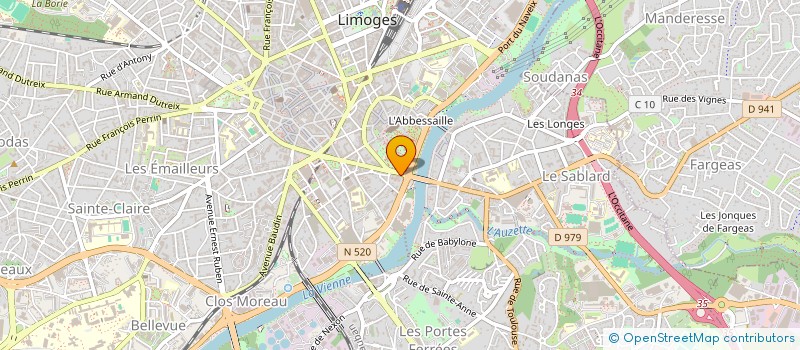 localisation de l'entreprise SARL DIPS à LIMOGES