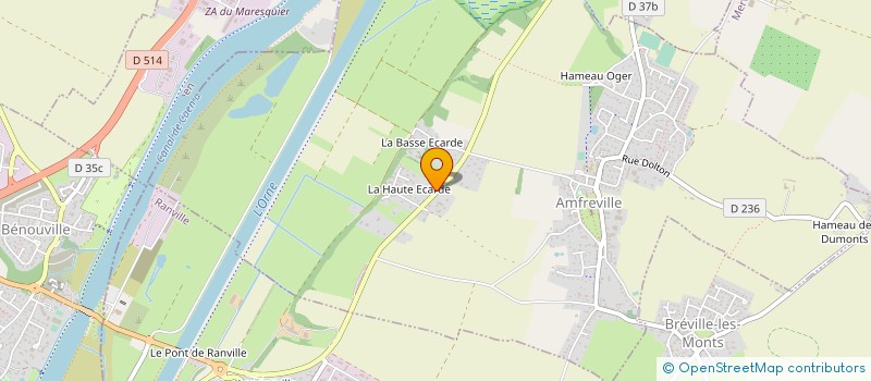 localisation de l'entreprise SARL DIRECT DIFFUSION à AMFREVILLE