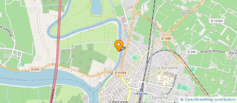 localisation de l'entreprise SARL DIRECT DOMAINE ET CHATEAUX  FRONSAC