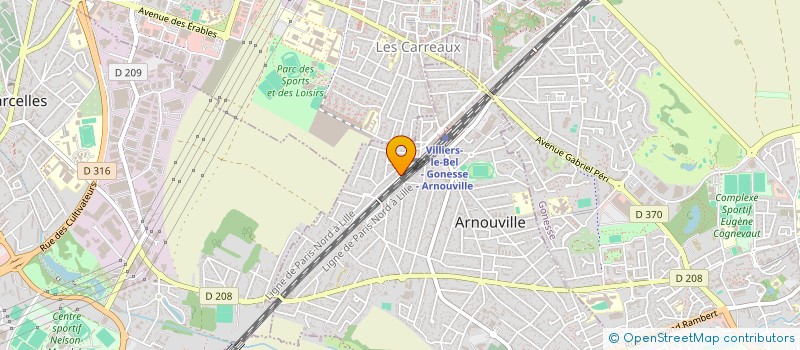 localisation de l'entreprise SARL DIREN à ARNOUVILLE