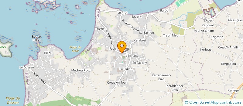 localisation de l'entreprise SARL DIROU GUYADER à SANTEC