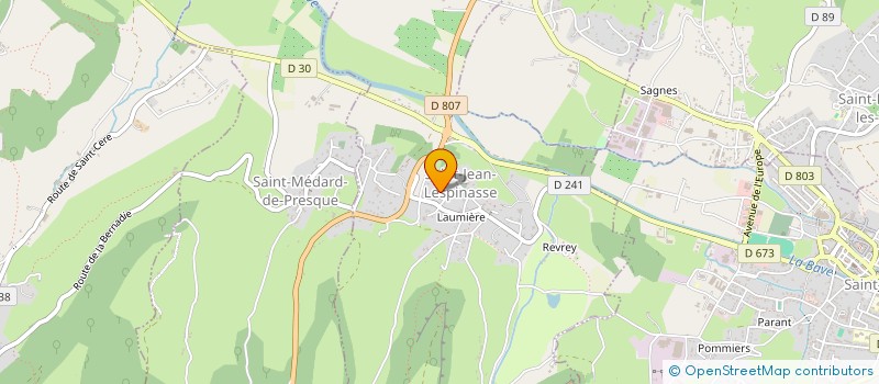 localisation de l'entreprise SARL DISCOMAX à LATOUILLE-LENTILLAC