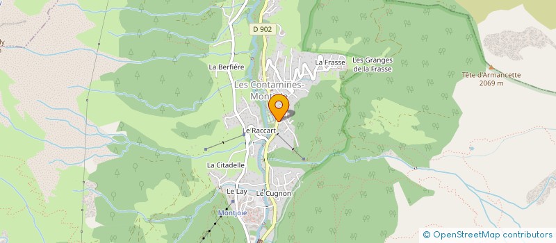 localisation de l'entreprise SARL DISCONTA  LES CONTAMINES-MONTJOIE