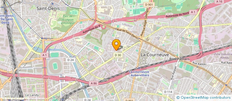 localisation de l'entreprise SARL DISCOUNT BAZAR à LA COURNEUVE