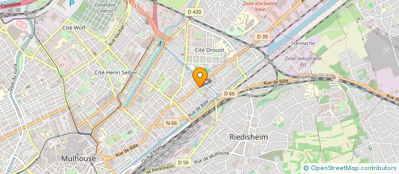 localisation de l'entreprise SARL DISSUASION PROTECTION FRANCE à MULHOUSE