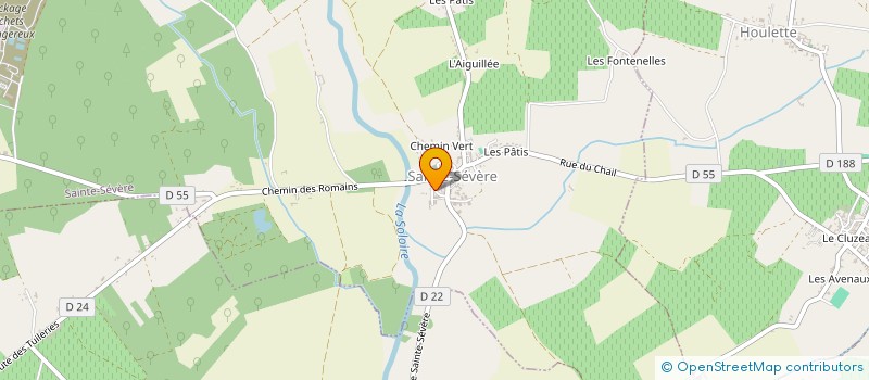localisation de l'entreprise SARL DISTILLERIE DU CAMP ROMAIN à SAINTE-SEVERE