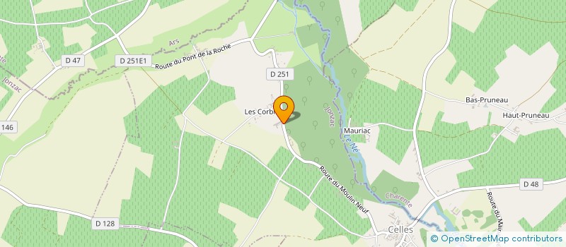 localisation de l'entreprise SARL DISTILLERIE GESTREAUD à CELLES