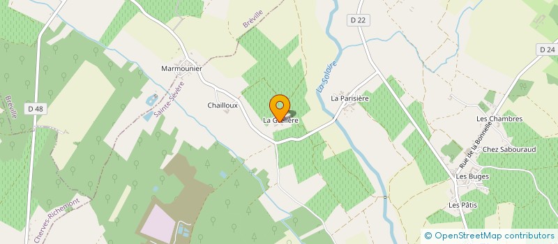 localisation de l'entreprise SARL DISTILLERIE TURCOT à SAINTE-SEVERE