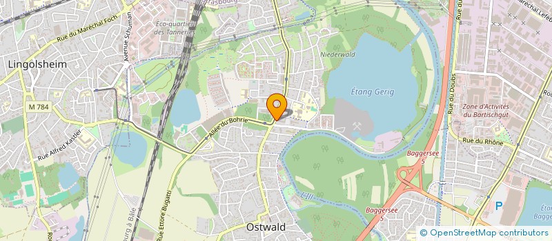 localisation de l'entreprise SARL DISTRI CALI  OSTWALD