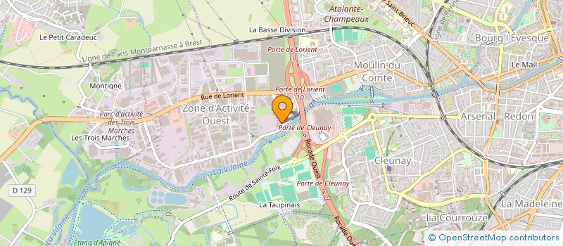 localisation de l'entreprise SARL DISTRIB-PRO à RENNES