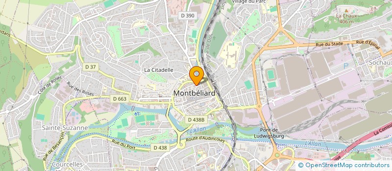 localisation de l'entreprise SARL DISTRIBUTION FRANC COMTOISE à MONTBELIARD