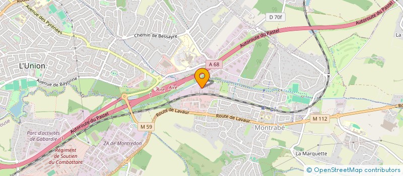 localisation de l'entreprise SARL DISTRIBUTION MESURES ELECTRONIQUES à MONTRABE