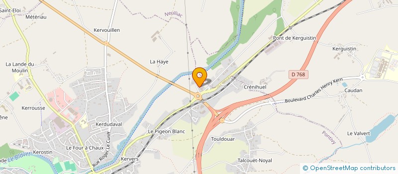 localisation de l'entreprise SARL DISTRIBUTION PONTIVYENNE AUTOMOBILE à PONTIVY