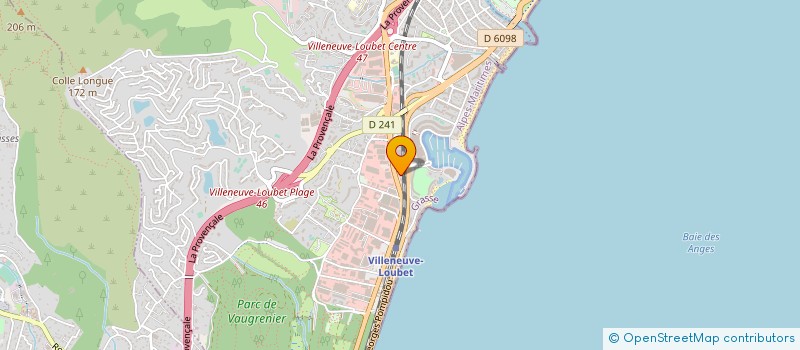 localisation de l'entreprise SARL DISTRILOGA à VILLENEUVE-LOUBET