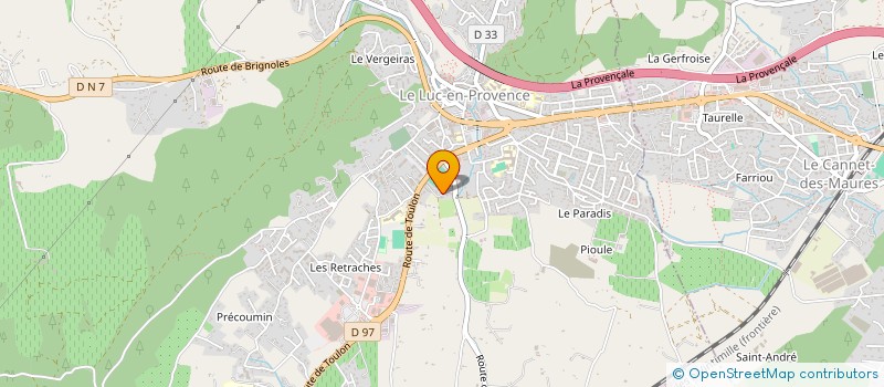localisation de l'entreprise SARL DISTRIMAT SUD à LE LUC