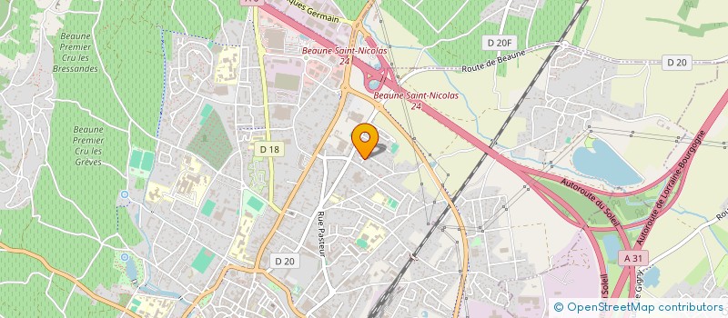 localisation de l'entreprise SARL DISTRIPNEUS à BEAUNE