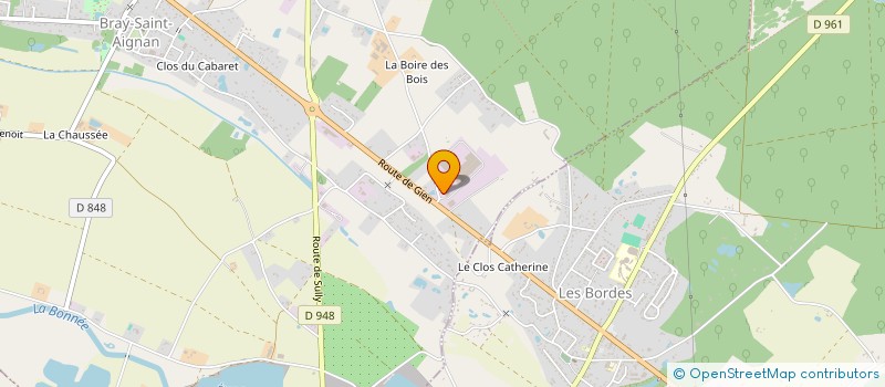 localisation de l'entreprise SARL DISTRIVERRE à BRAY-SAINT-AIGNAN