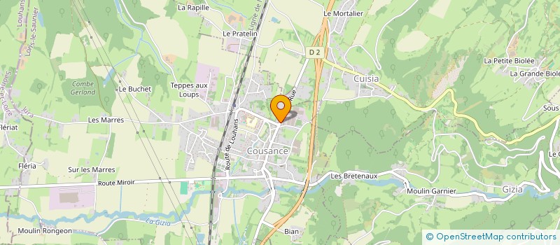 localisation de l'entreprise SARL DISTRY-BOIS à COUSANCE