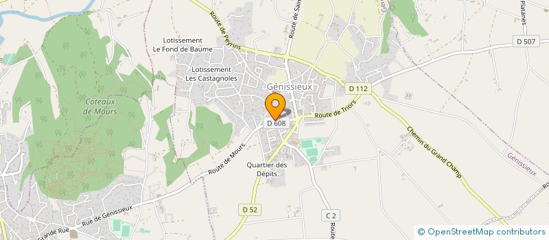 localisation de l'entreprise SARL DIVINE COIFFURE  GENISSIEUX