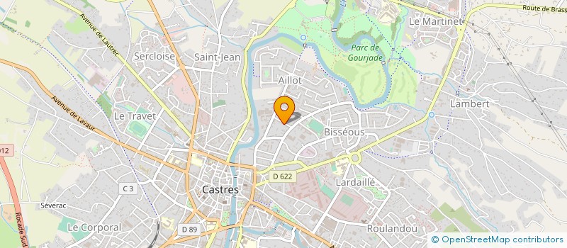 localisation de l'entreprise SARL DIVISION INDUST VETEMENT ACCESSOIRE à CASTRES